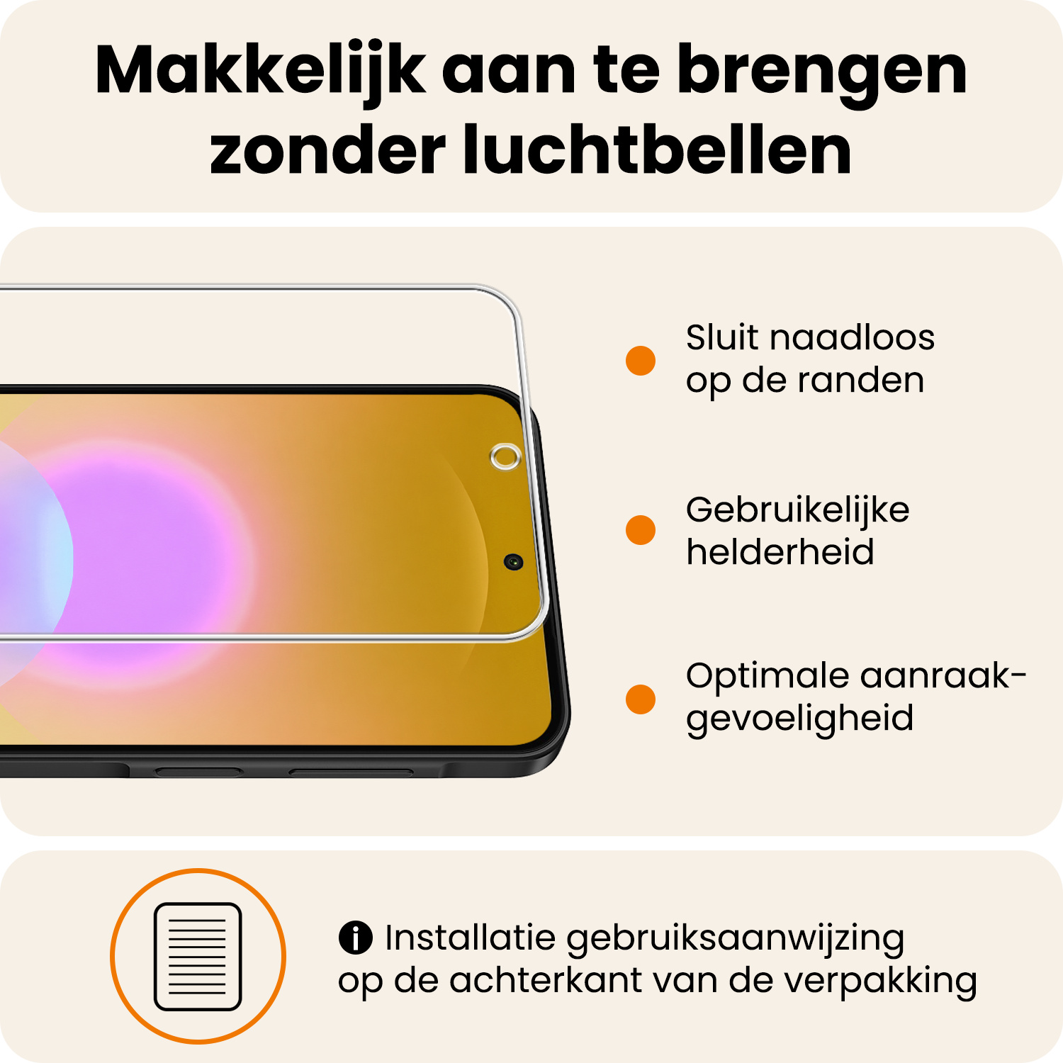 Nomfy Nomfy Samsung Galaxy A27 Hoesje Bookcase Met Screenprotector - Rood