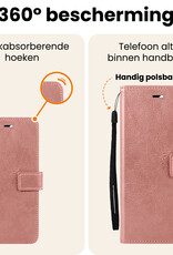 Nomfy Nomfy Samsung Galaxy A27 Hoesje Bookcase Met Screenprotector - Rose Goud
