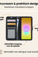 Nomfy Nomfy Samsung Galaxy A27 Hoesje Bookcase Met 2x Screenprotector - Zwart