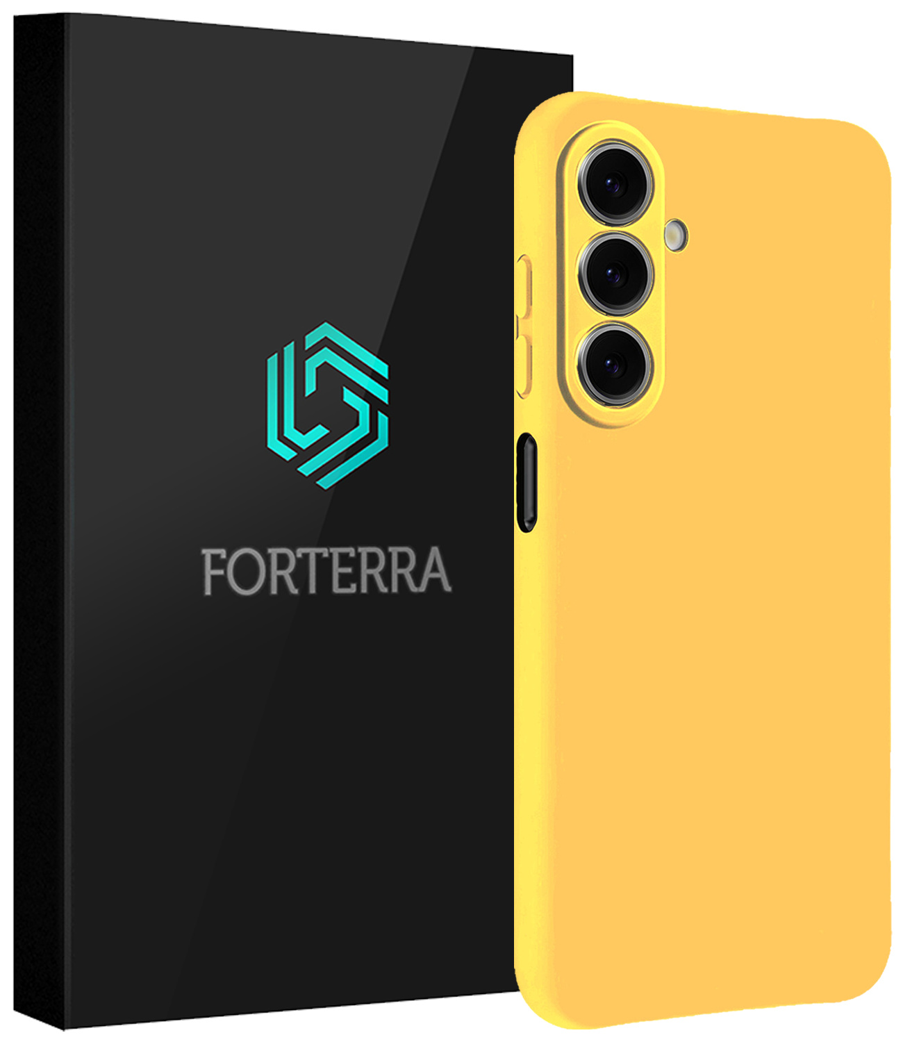 Forterra Forterra Samsung Galaxy A27 Hoesje Siliconen - Geel