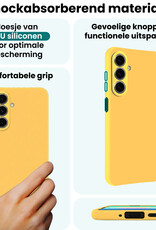 Forterra Forterra Samsung Galaxy A27 Hoesje Siliconen - Geel