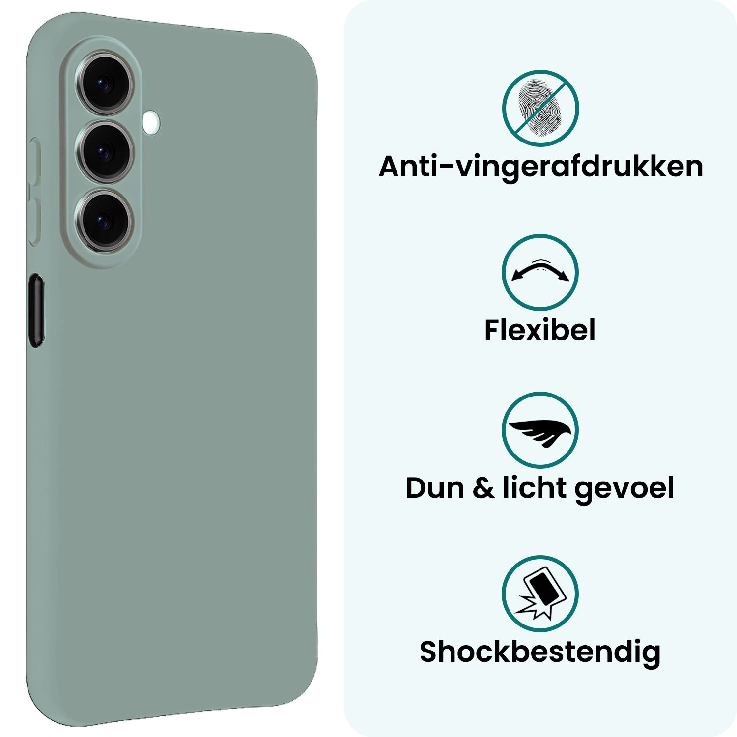 Forterra Forterra Samsung Galaxy A27 Hoesje Siliconen - Lichtblauw