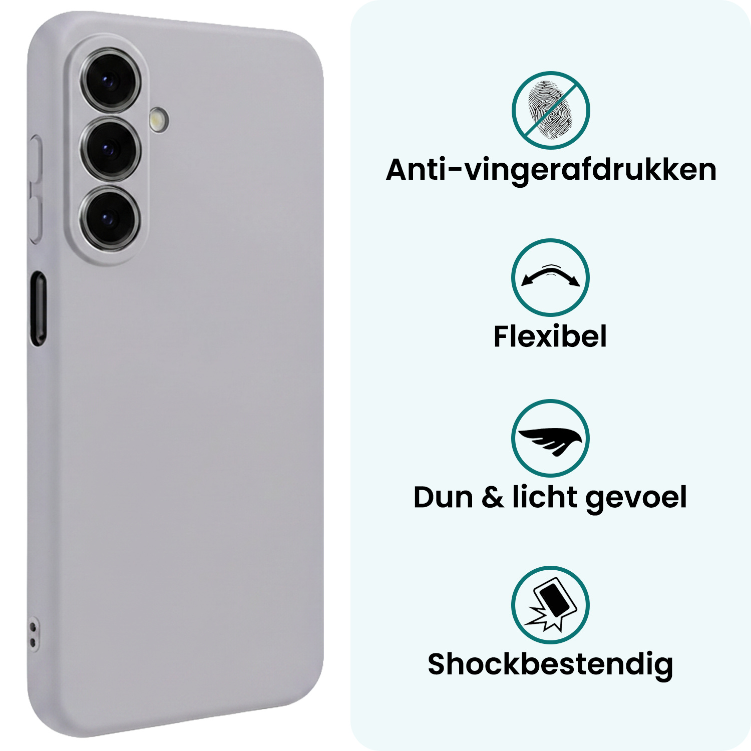 Forterra Forterra Samsung Galaxy A27 Hoesje Siliconen - Lila