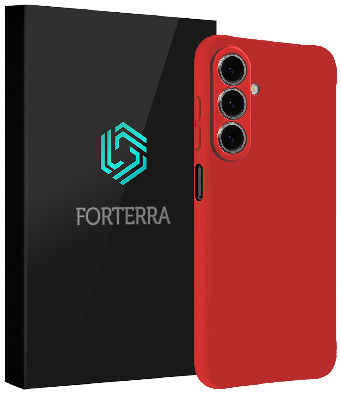 Forterra Forterra Samsung Galaxy A27 Hoesje Siliconen - Rood