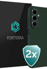 Forterra Forterra Samsung Galaxy A27 Hoesje Siliconen - Donkergroen - 2 PACK