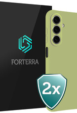 Forterra Forterra Samsung Galaxy A27 Hoesje Siliconen - Groen - 2 PACK
