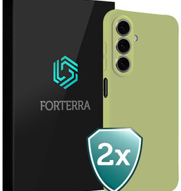 Forterra Forterra Samsung Galaxy A27 Hoesje Siliconen - Groen - 2 PACK