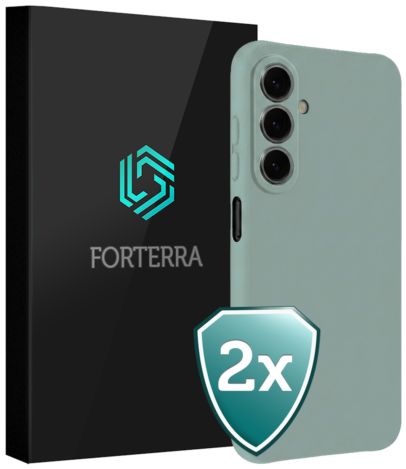 Forterra Forterra Samsung Galaxy A27 Hoesje Siliconen - Lichtblauw - 2 PACK