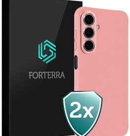 Forterra Forterra Samsung Galaxy A27 Hoesje Siliconen - Lichtroze - 2 PACK
