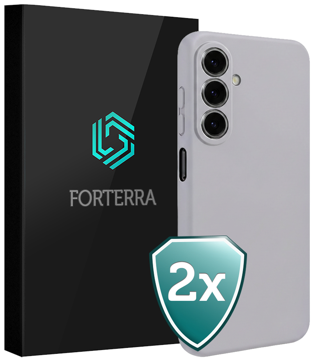 Forterra Forterra Samsung Galaxy A27 Hoesje Siliconen - Lila - 2 PACK