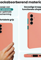 Forterra Forterra Samsung Galaxy A27 Hoesje Siliconen - Perzik - 2 PACK