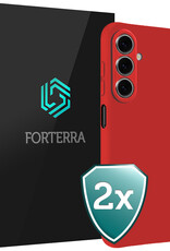 Forterra Forterra Samsung Galaxy A27 Hoesje Siliconen - Rood - 2 PACK