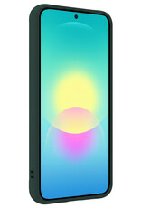 Forterra Forterra Samsung Galaxy A27 Hoesje Siliconen Met Screenprotector - Donkergroen