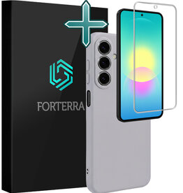 Forterra Forterra Samsung Galaxy A27 Hoesje Siliconen Met Screenprotector - Lila
