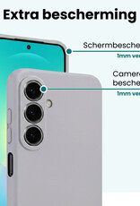 Forterra Forterra Samsung Galaxy A27 Hoesje Siliconen Met Screenprotector - Lila