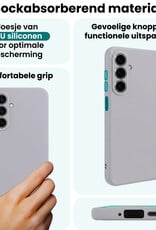 Forterra Forterra Samsung Galaxy A27 Hoesje Siliconen Met Screenprotector - Lila