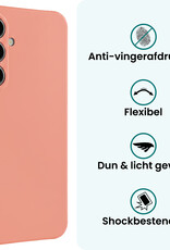 Forterra Forterra Samsung Galaxy A27 Hoesje Siliconen Met Screenprotector - Perzik