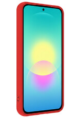 Forterra Forterra Samsung Galaxy A27 Hoesje Siliconen Met Screenprotector - Rood