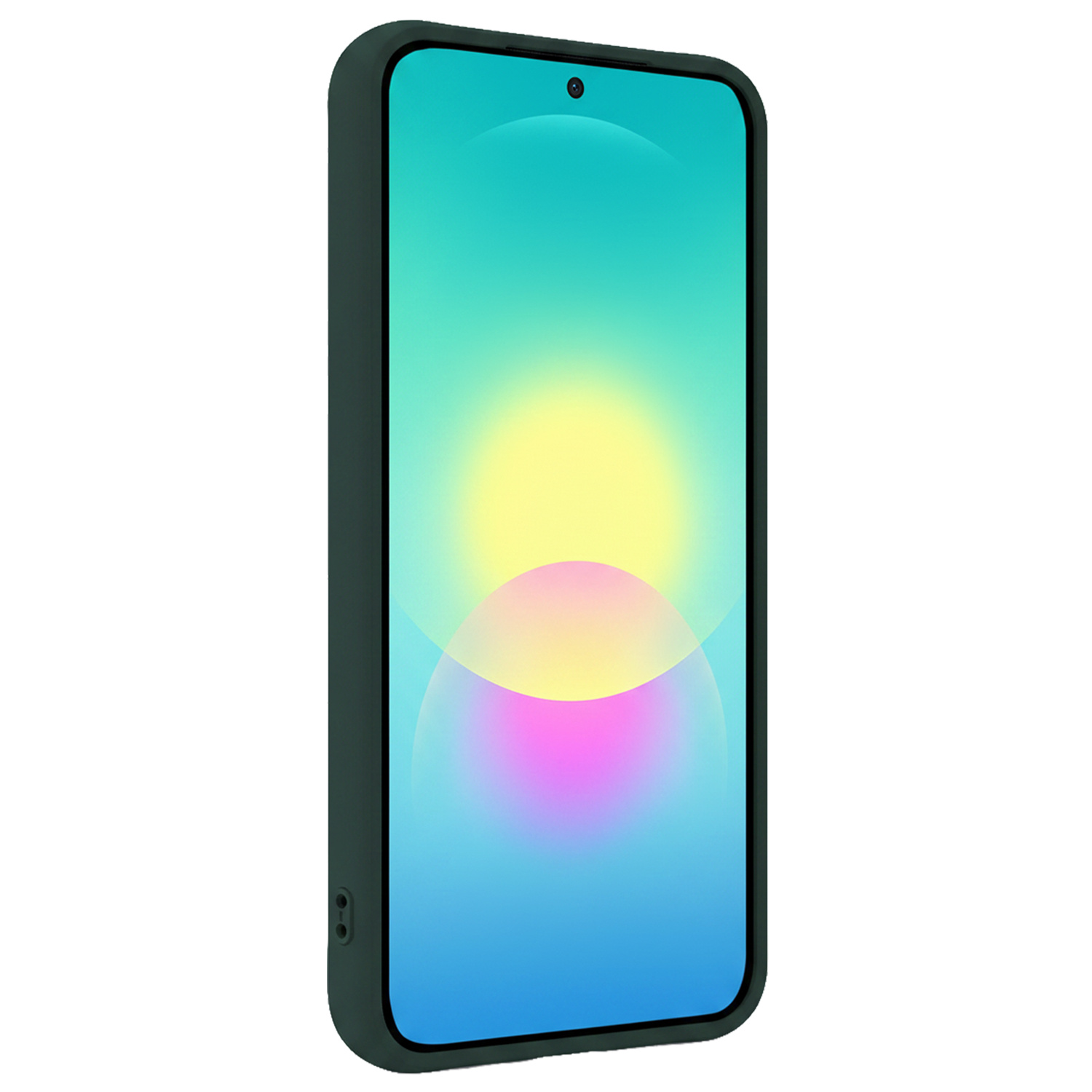 Forterra Forterra Samsung Galaxy A27 Hoesje Siliconen Met 2x Screenprotector - Donkergroen