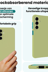 Forterra Forterra Samsung Galaxy A27 Hoesje Siliconen Met 2x Screenprotector - Groen