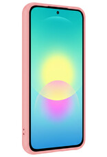 Forterra Forterra Samsung Galaxy A27 Hoesje Siliconen Met 2x Screenprotector - Lichtroze