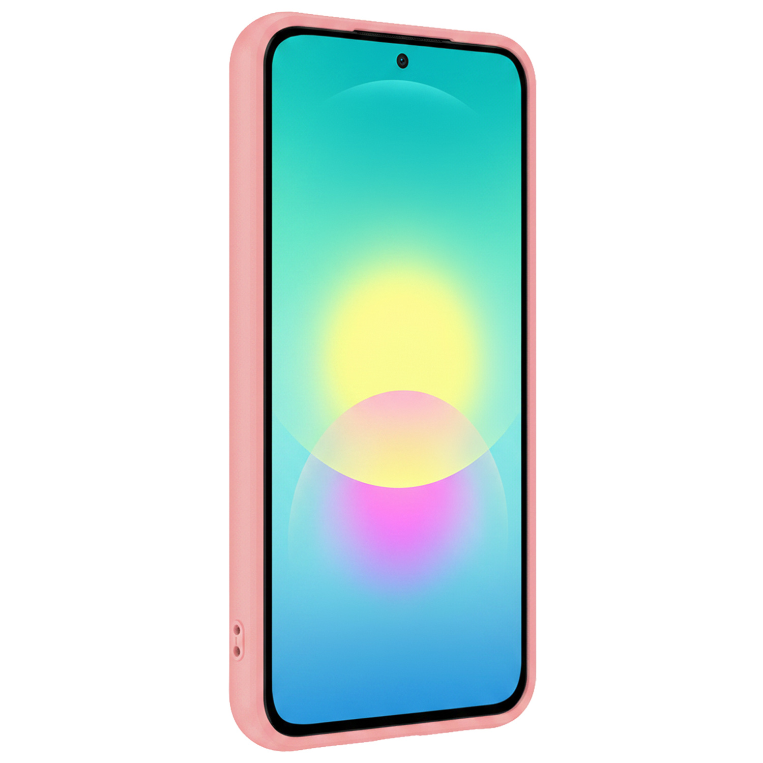 Forterra Forterra Samsung Galaxy A27 Hoesje Siliconen Met 2x Screenprotector - Lichtroze