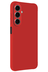 Forterra Forterra Samsung Galaxy A27 Hoesje Siliconen Met 2x Screenprotector - Rood