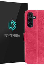 Forterra Forterra Samsung Galaxy A27 Hoesje Bookcase - Donkerroze