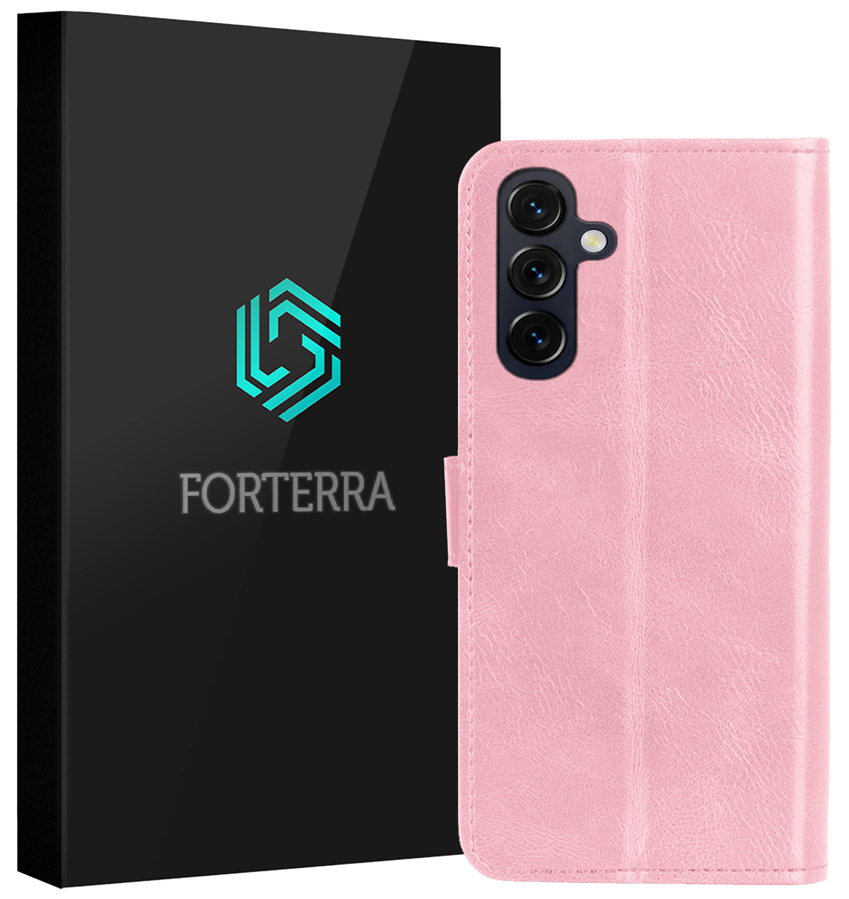 Forterra Forterra Samsung Galaxy A27 Hoesje Bookcase - Lichtroze