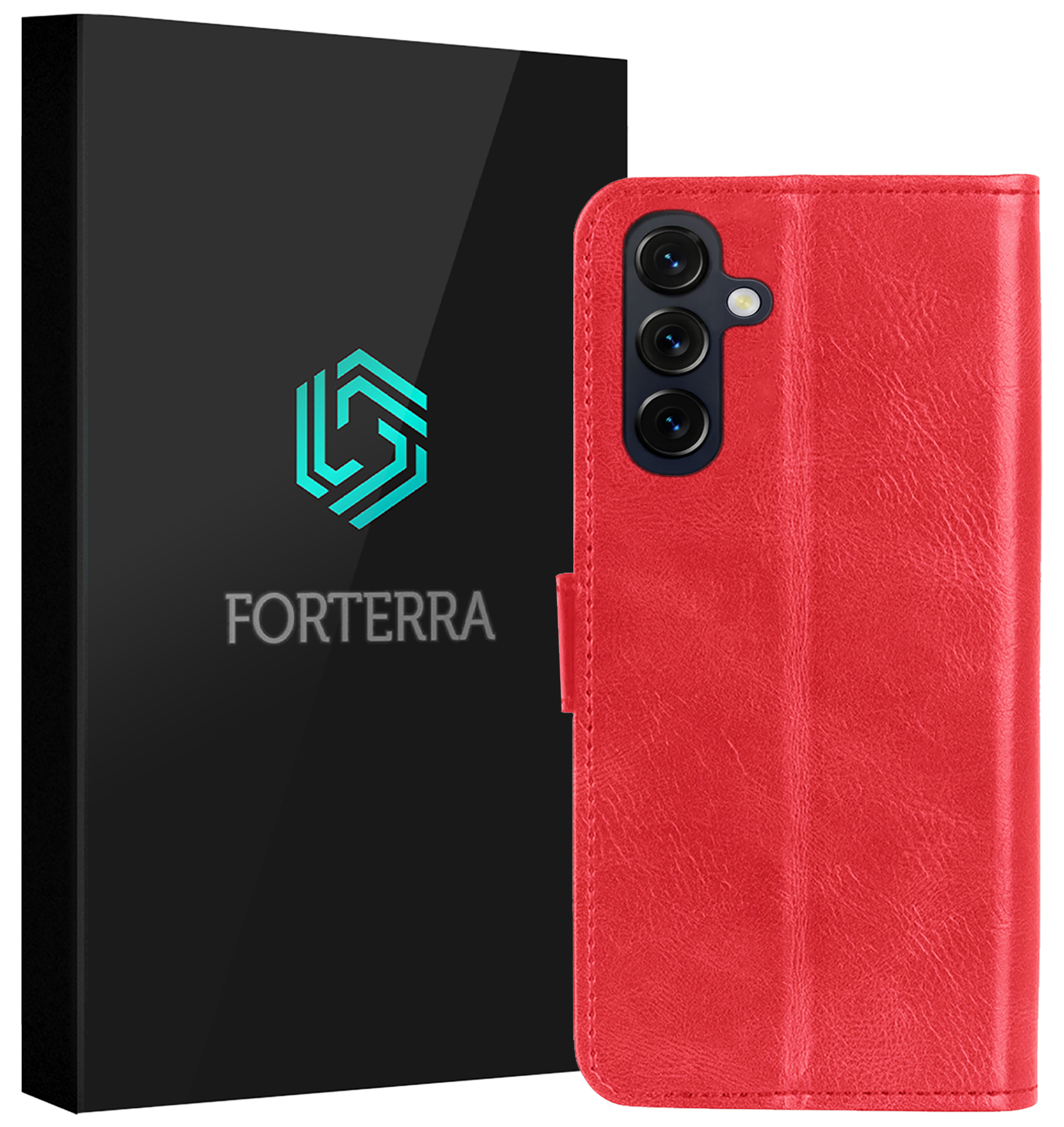 Forterra Forterra Samsung Galaxy A27 Hoesje Bookcase - Rood