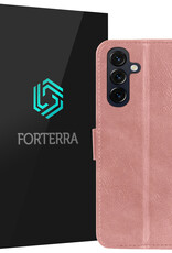 Forterra Forterra Samsung Galaxy A27 Hoesje Bookcase - Rose Goud
