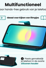 Forterra Forterra Samsung Galaxy A27 Hoesje Bookcase - Turquoise