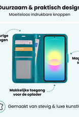 Forterra Forterra Samsung Galaxy A27 Hoesje Bookcase - Turquoise