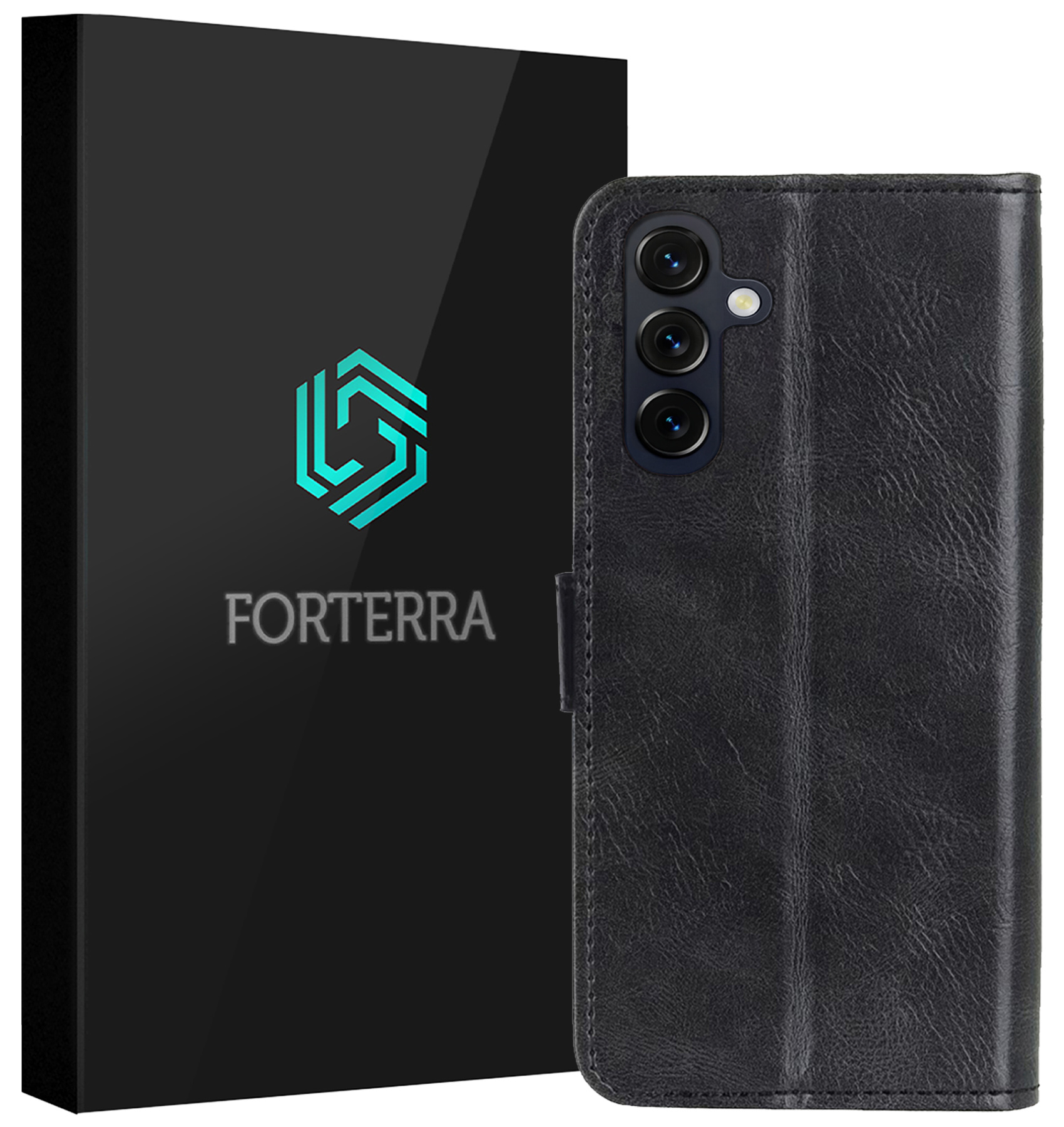 Forterra Forterra Samsung Galaxy A27 Hoesje Bookcase - Zwart
