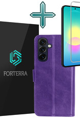 Forterra Forterra Samsung Galaxy A27 Hoesje Bookcase Met Screenprotector - Paars
