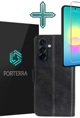 Forterra Forterra Samsung Galaxy A27 Hoesje Bookcase Met Screenprotector - Zwart
