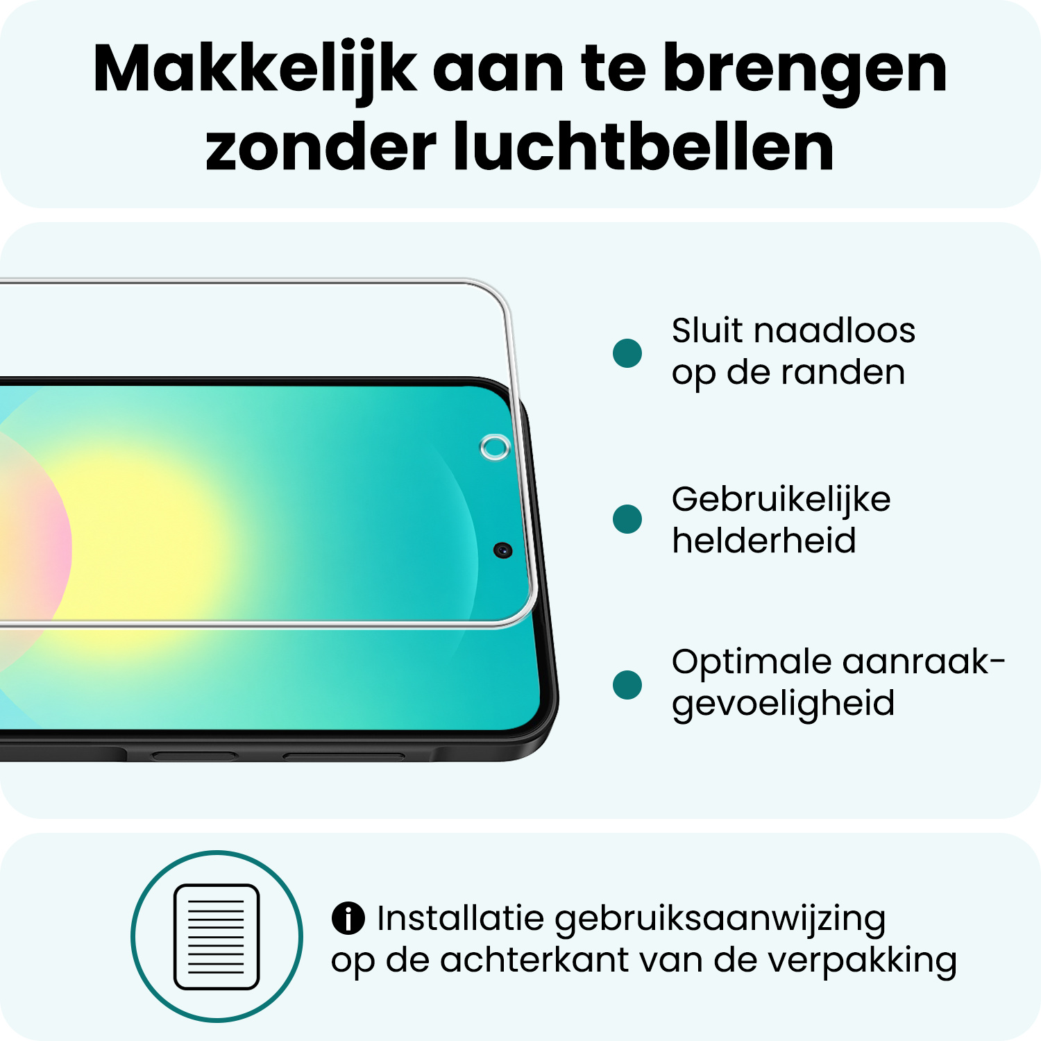 Forterra Forterra Samsung Galaxy A27 Hoesje Bookcase Met Screenprotector - Zwart
