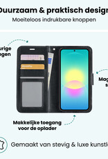 Forterra Forterra Samsung Galaxy A27 Hoesje Bookcase Met Screenprotector - Zwart