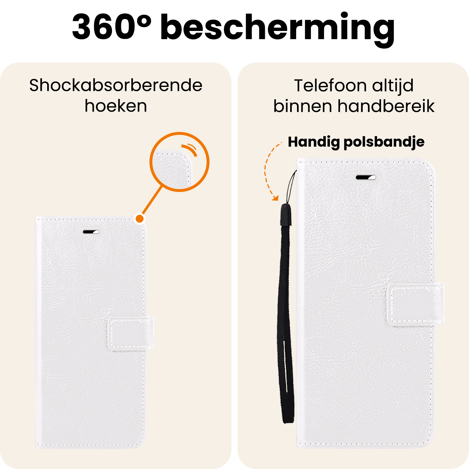 Nomfy Nomfy Samsung Galaxy A27 Hoesje Bookcase - Wit