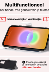 NoXx NoXx Samsung Galaxy A27 Hoesje Bookcase Met 2x Screenprotector - Wit