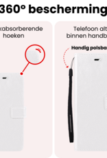 NoXx NoXx Samsung Galaxy A27 Hoesje Bookcase Met 2x Screenprotector - Wit