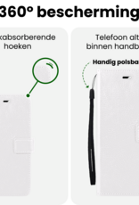 BASEY. BASEY. Samsung Galaxy A27 Hoesje Bookcase Met 2x Screenprotector - Wit
