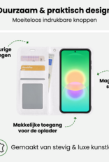 BASEY. BASEY. Samsung Galaxy A27 Hoesje Bookcase Met Screenprotector - Wit