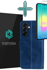 Forterra Forterra Samsung Galaxy A27 Hoesje Bookcase Met Screenprotector - Donkerblauw