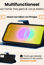 Nomfy Nomfy Samsung Galaxy A27 Hoesje Bookcase - Donkerblauw