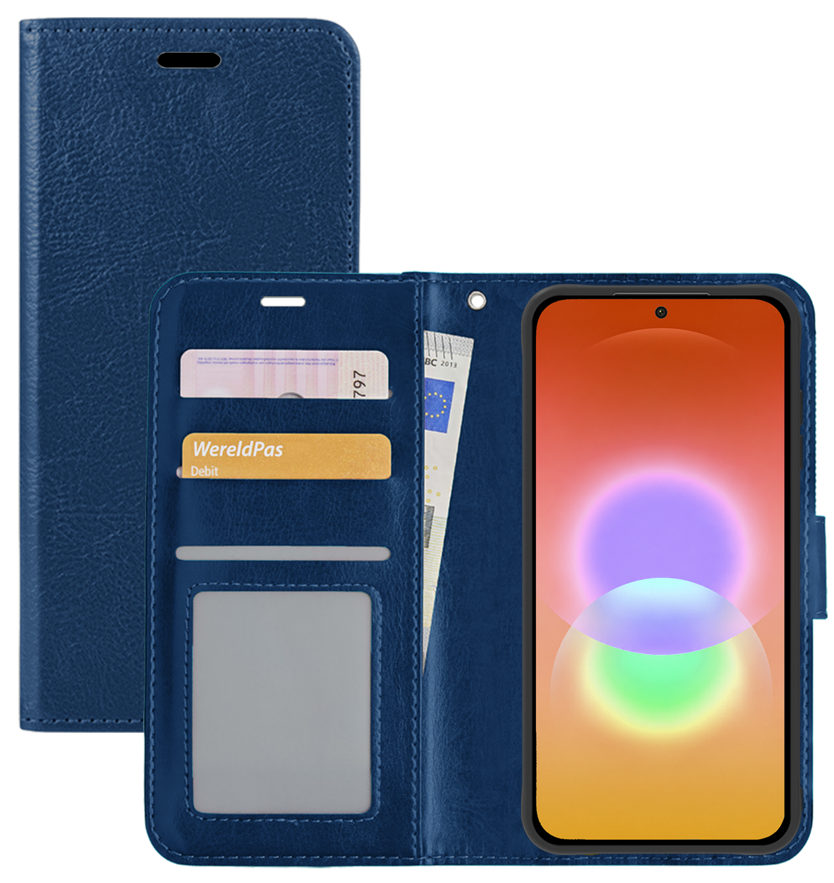 NoXx NoXx Samsung Galaxy A27 Hoesje Bookcase - Donkerblauw