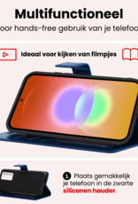 NoXx NoXx Samsung Galaxy A27 Hoesje Bookcase - Donkerblauw