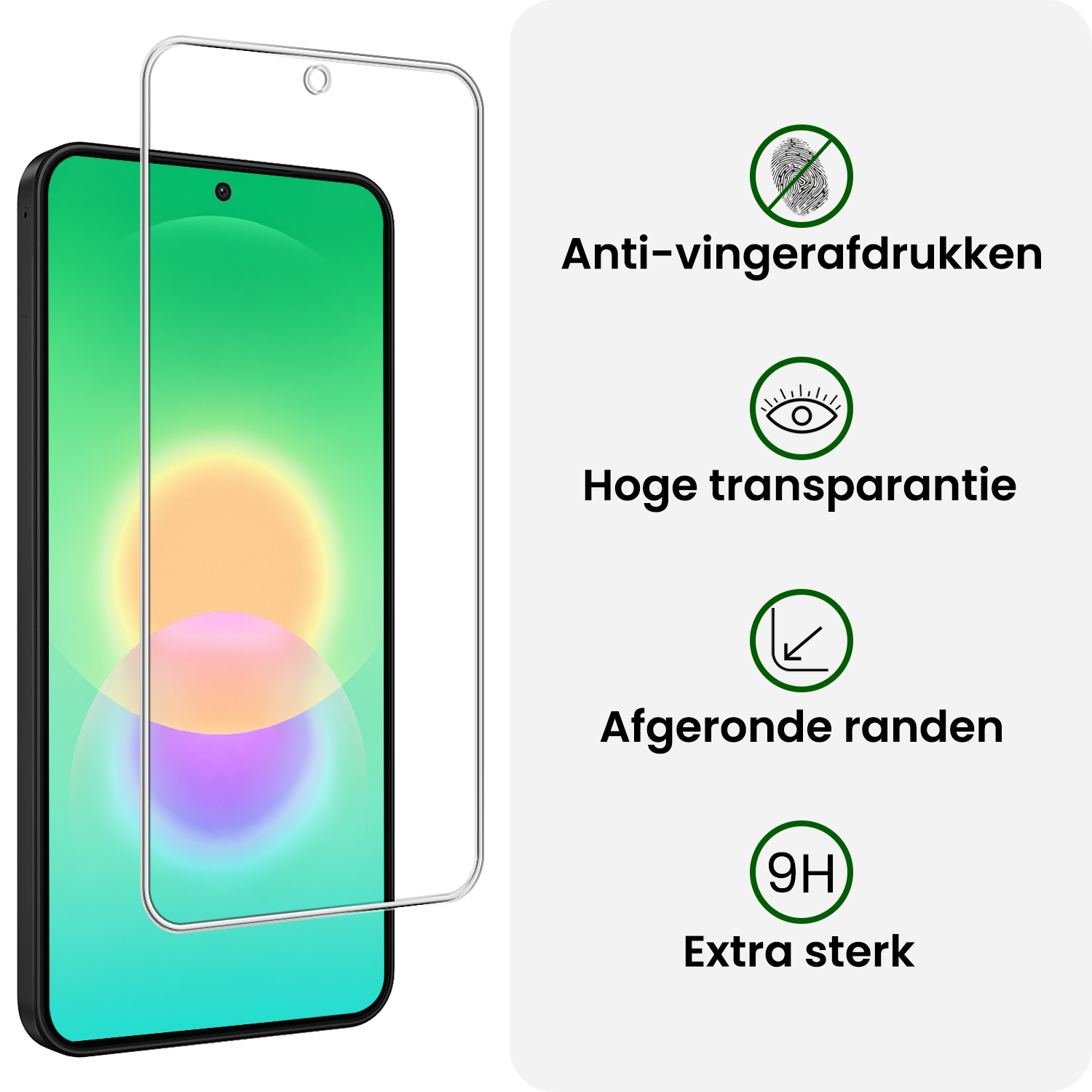 BASEY. BASEY. Samsung Galaxy A27 Hoesje Bookcase Met Screenprotector - Donkerblauw