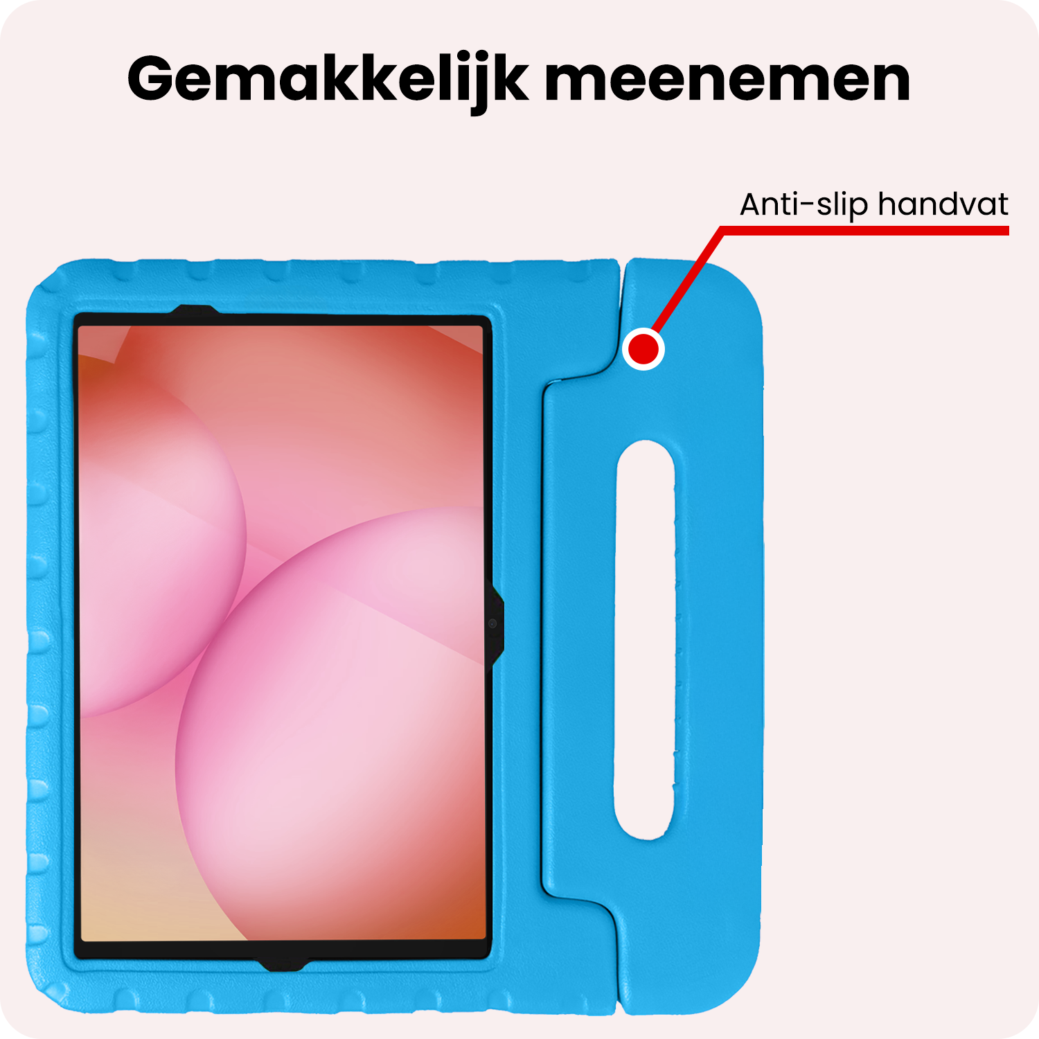 NoXx NoXx Samsung Galaxy Tab A11 Plus Kinderhoes Met Screenprotector - Blauw