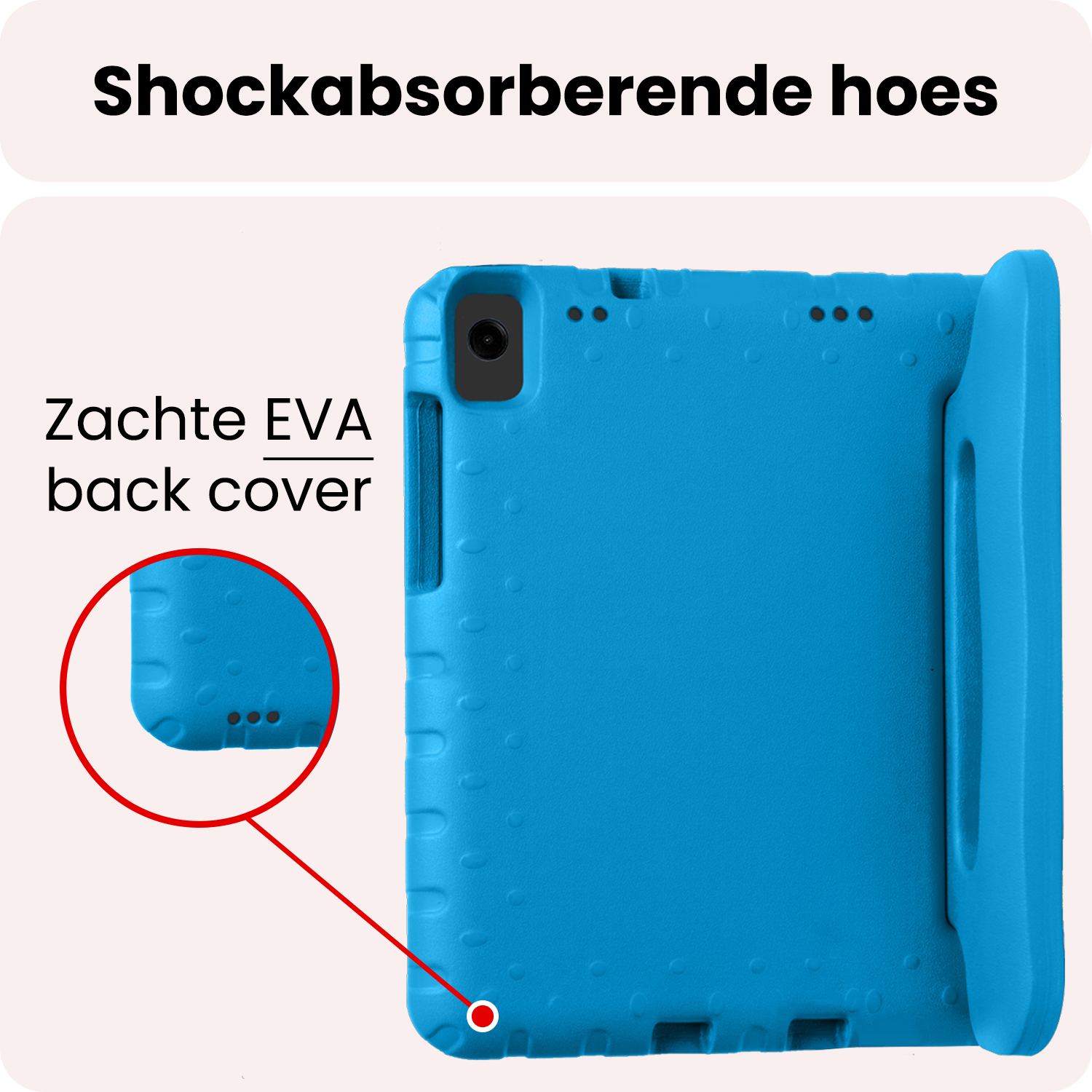 NoXx NoXx Samsung Galaxy Tab A11 Plus Kinderhoes Met Screenprotector - Blauw